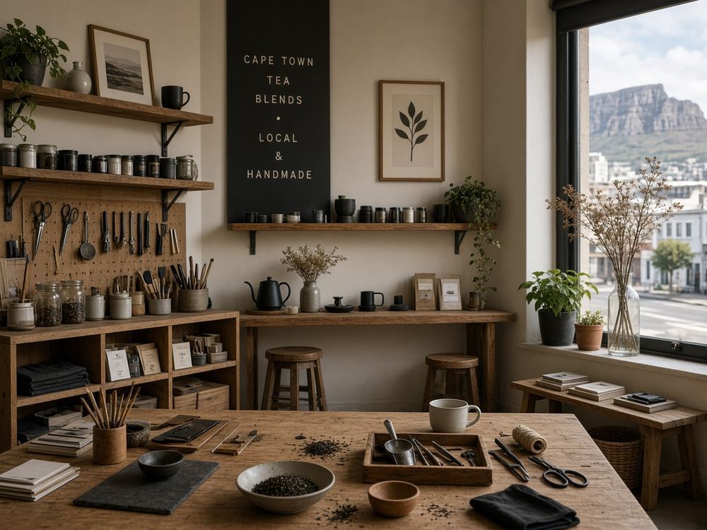 About the Tea shop / tea house studio at Ridge Tale House